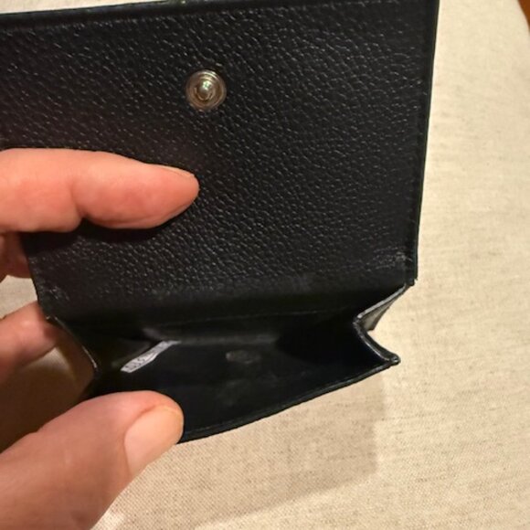 Saint Laurent Trifold Wallet, Black Leather - Picture 3 of 7